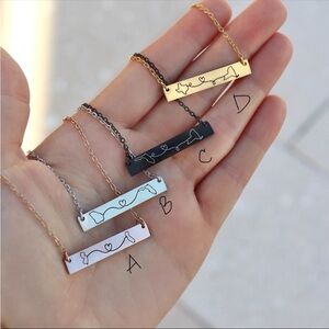 New ✨ Long Distance State Plate Necklace